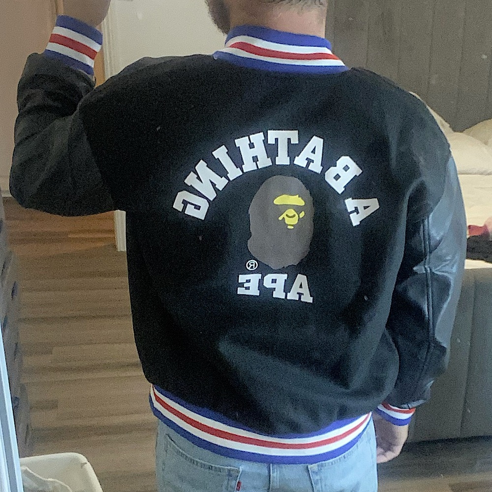 A Bathing Ape varsity jacket